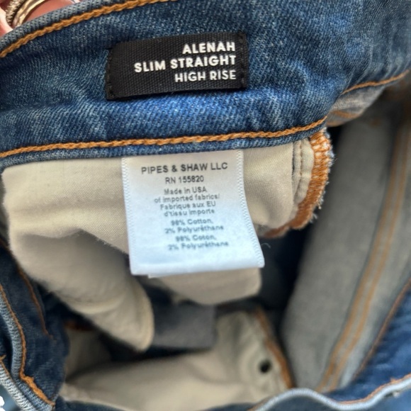 Veronica Beard High Rise Slim Straight Jeans Size 32 - Picture 3 of 7